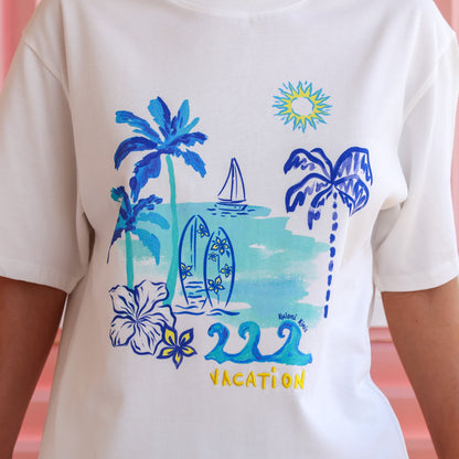 Boyfriend Tee - Shell Spritz