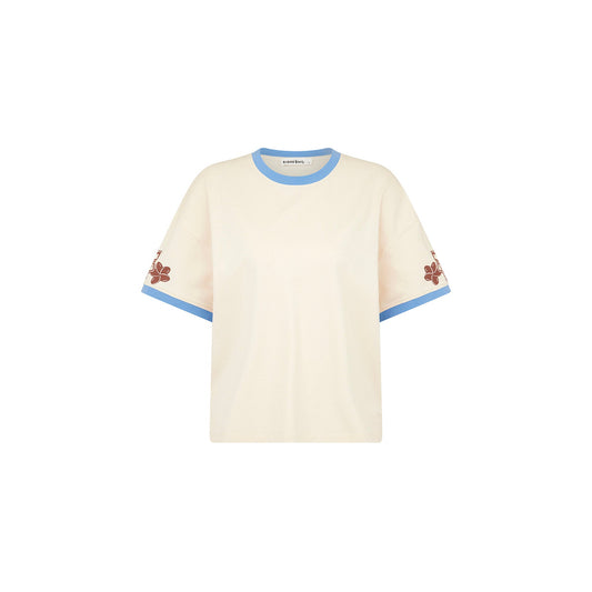 Boyfriend Bind Tee - Frangipani Fizz