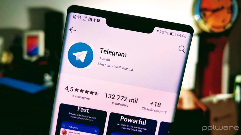 Ahorro de energía de la batería del teléfono inteligente Telegram
