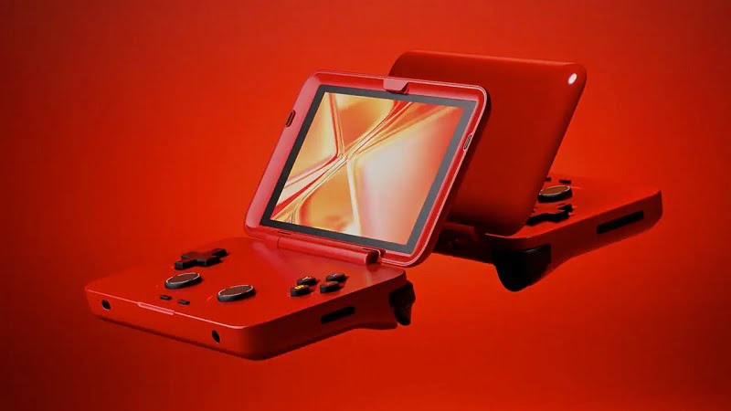 Una consola portátil plegable inspirada en la Nintendo DS